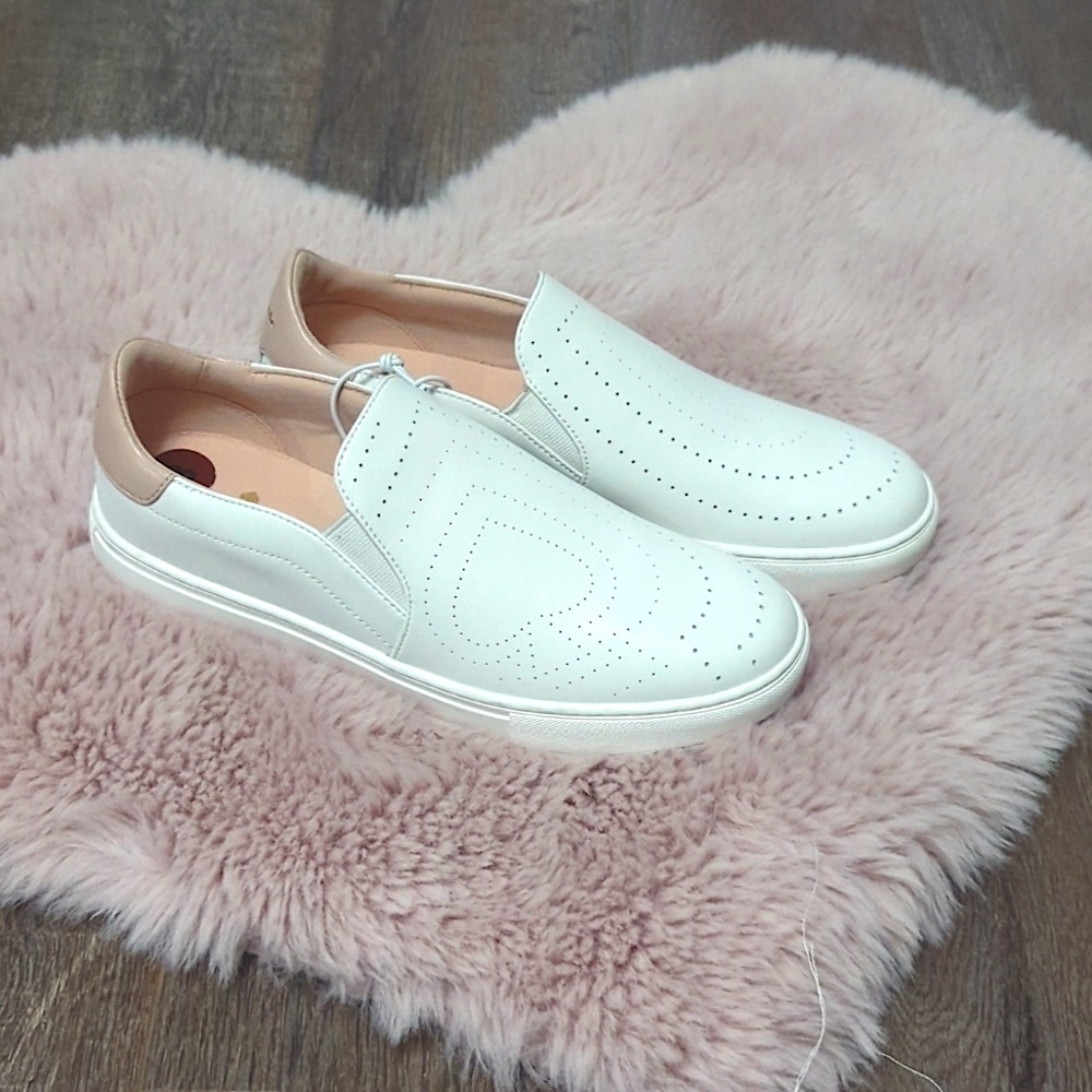 KATE SPADE Azores Perforated Slip-On Sneakers ~  NEW